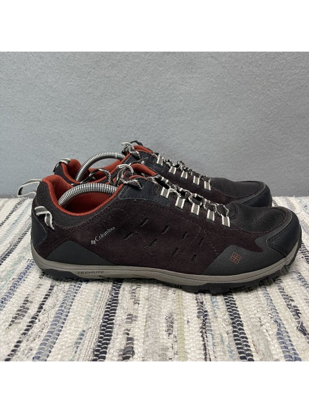Columbia Conspiracy Razor Trail Running Shoes Brown/Red Size 10.5 Mens Techlite